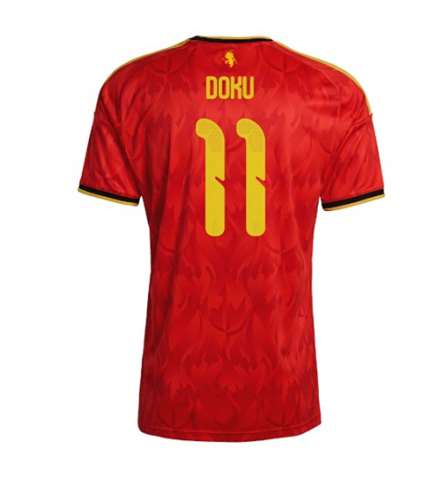 Belgie Jeremy Doku #11 Domácí Dres MS 2026 Krátký Rukáv Belgie Jeremy Doku #11 Domácí Dres MS 2026 Krátký Rukáv